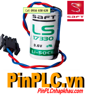 Saft LS17330, Pin nuôi nguồn PLC Saft LS17330 2/3A 1800mAh /Xuất xứ UK (ANH) /Dây zắc cắm